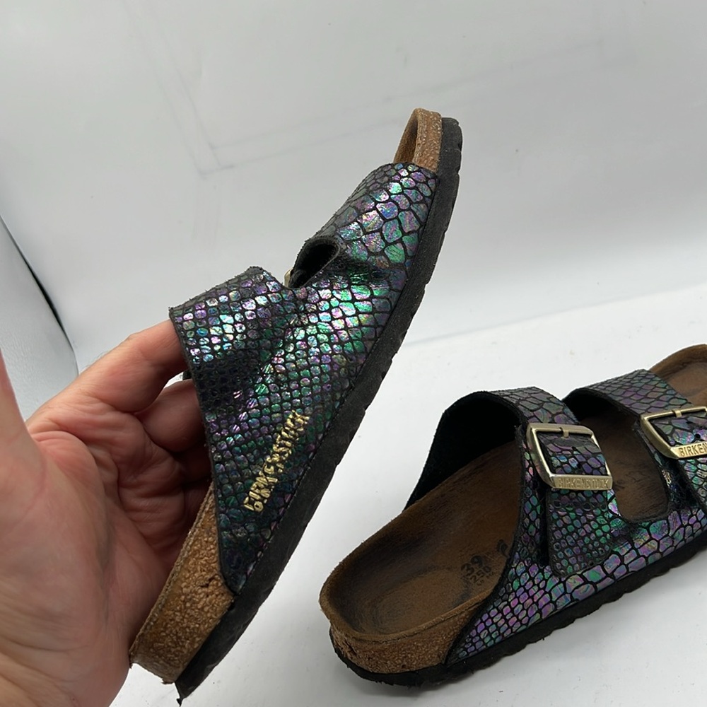 Birkenstock Germany Brown Leather Sandals EU 39 USA 8 - Picture 9 of 10